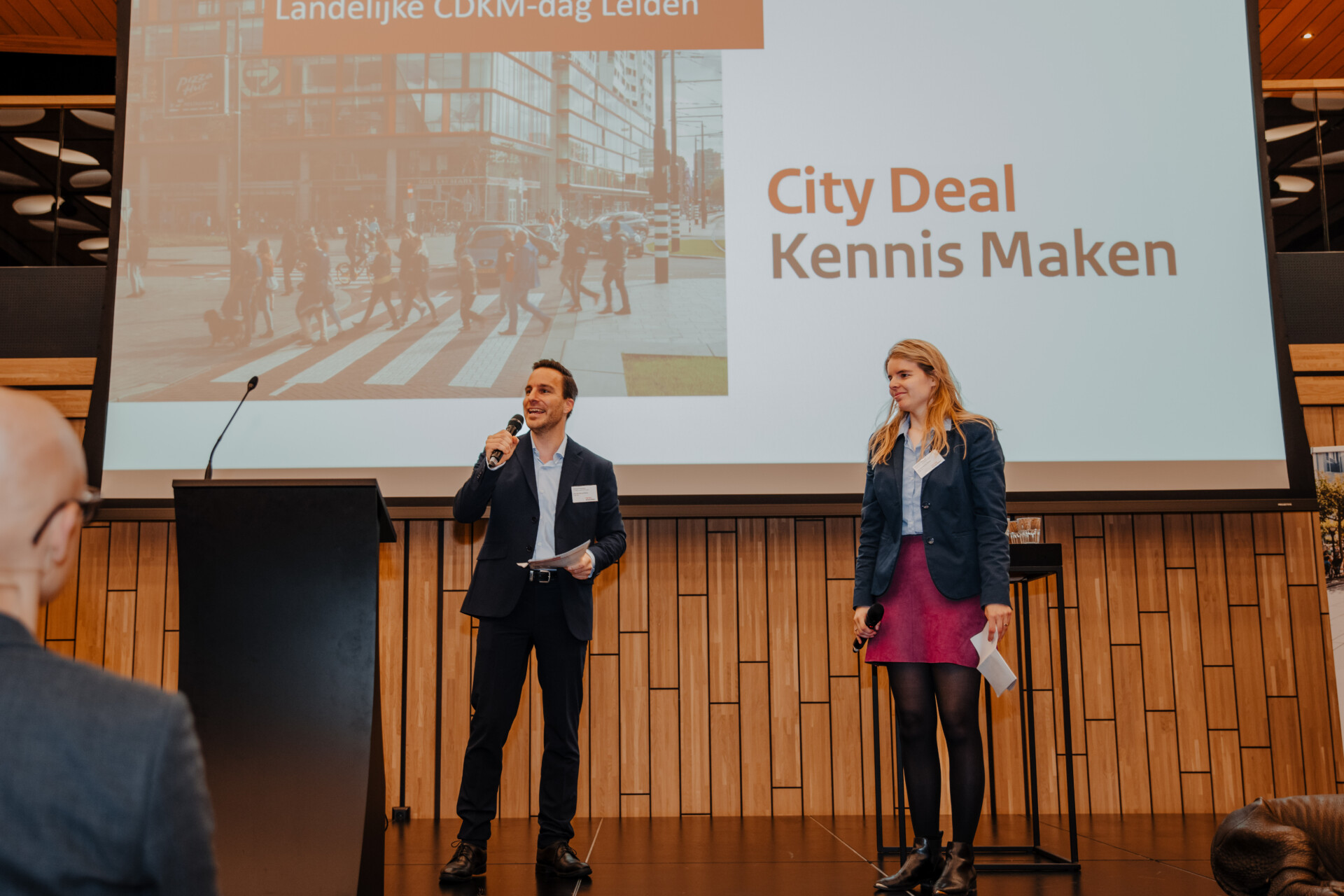 Christiaan Seemann en Roseline Wijnands, de twee nieuwe aanjagers van de City Deal. 