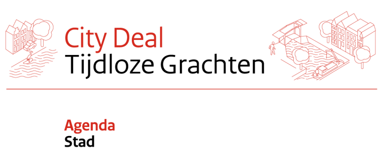 Logo van de City Deal Tijdloze Grachten